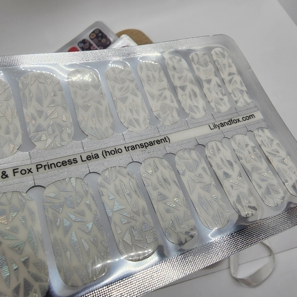 New Nail art Nail Wraps Panda floral abstract set of 5 - Picture 7 of 7